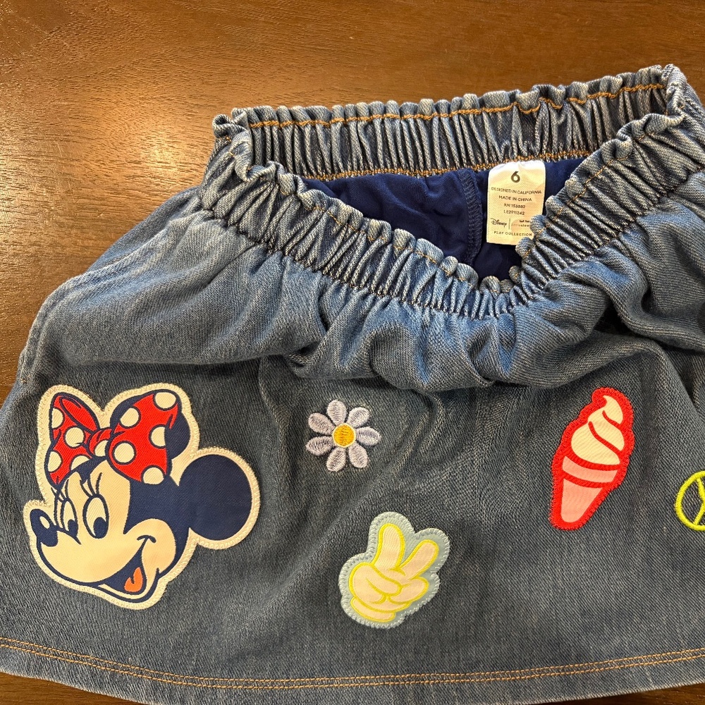 Never been worn Little Sleepies Minnie Mouse Skort size 6T